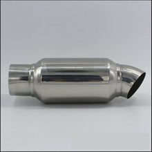 Chrome Stainless Steel Car Exhaust Sound Tuning Muffler Pipe 2'' to 2'' USA Ship