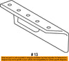 TOYOTA OEM 14-16 Corolla-Fender Liner Pad Air Deflector Spolier Left 5385202120