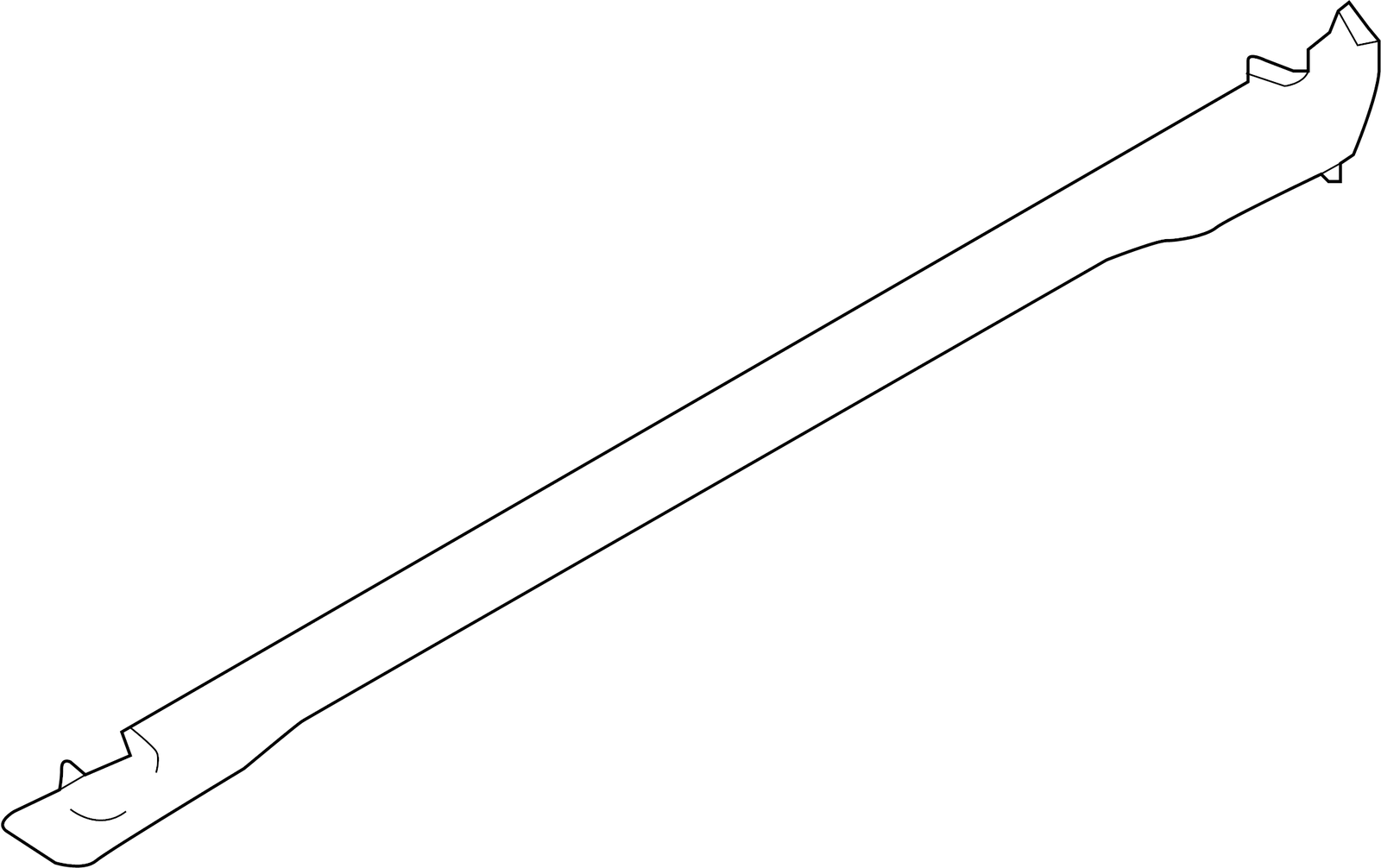 Nissan 76850-6FL0A Rocker Panel Guard (Right).