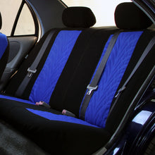 Car Seat Covers For Sedan SUV Truck Set Zipper Split Bench Blue Black