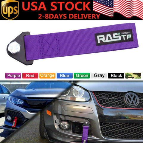 US Heavy-Duty High Power 27CM Strength Racing Car Tow Strap Towing Rope Hook