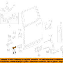 HONDA OEM 15-16 Fit Lock -Rear Door-Lower Hinge Bolt 90103SLA000