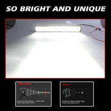 56"inch LED Work Light Bar Combo Truck Offroad 4WD SUV UTV Boat Driving 55"