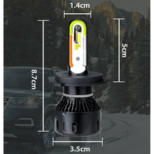 2X H4 H7 H11 9005 9006 CSP LED Headlight + RGB Bluetooth Phone Control