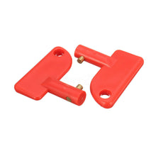 2x Red Disconnect Battery Isolator Cut Off Kill Switch Key For Car Marine Truck