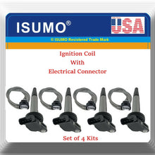 4 X Ignition Coil W/Connector Fits: OEM# 90919-02252 Lexus Pontiac Scion Toyota