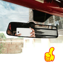 Car Auto Wide Flat Interior Rear View Mirror Suction Stick Rearview Accessory wx