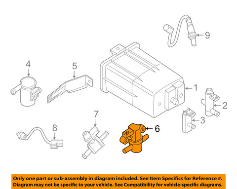 NISSAN OEM-Vapor Canister Vent Valve Control Solenoid 14930JA10D