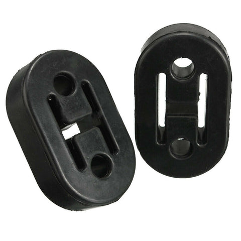 2Pcs Universal Black 8mm Car Vehicles Muffler Exhaust Pipe Mount Bracket Hangers