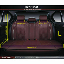 Car Seat Cover PU Leather 5-Seats Front+Rear Cushion W/Pillows Set Accessories