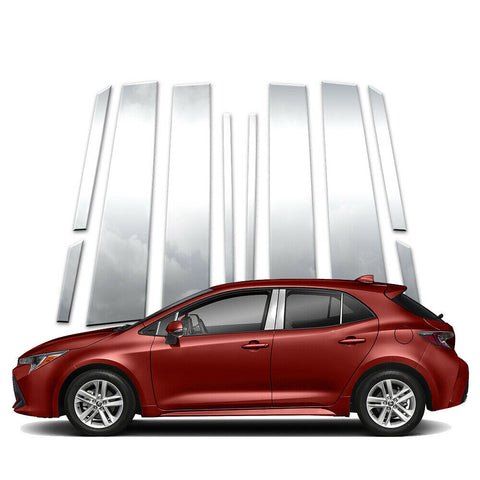 10pc Pillar Post Covers fits 2019-20 Toyota Corolla Hatchback by Brighter Design