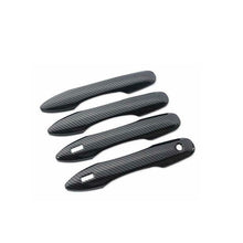 Carbon Fiber Side Door Handle Covers Trims 4D For Toyota 2017-2020