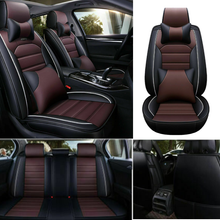 5D Car Sit Covers 5-Seats PU Leather Protector Universal Accessories Interior US