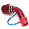 Car Cold Air Intake Filter Alumimum Induction Kit Pipe Hose System Red Accessory