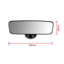 Car Auto Wide Flat Interior Rear View Mirror Suction Stick Rearview Accessory wx
