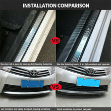 3D Carbon Fiber Texture Matte Black Vinyl Car Door Sill Wrap Sticker Decal Film