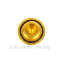 JDM TRD CARBON FIBER Sticker with ALUMNIUM GOLD Billet Engine Oil FILLER Cap