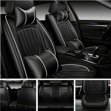 5-Sit Car Seat Covers Protector Cushion PU Leather Interior Accessoris For Honda