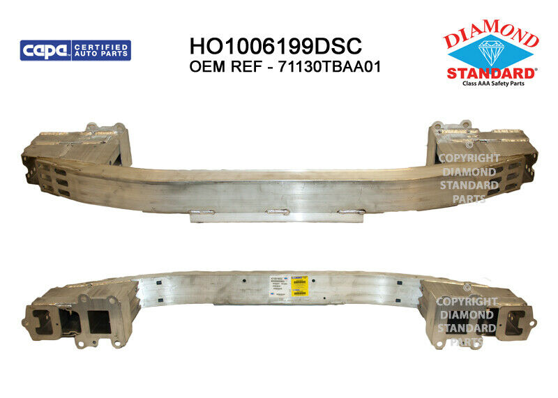 HO1006199DSC New Replacement Front Bumper Impact Bar Fits 2018-2020 Honda Civic