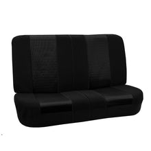 Full Interior Set Black Seat Covers Auto Car w/ Black All Weather Floor Mats