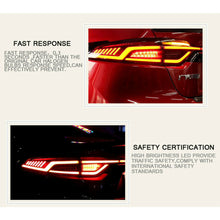 For Toyota US Corolla 2020-2021 Red/Dark LED Rear Lights Assembly LED Tail Lamps