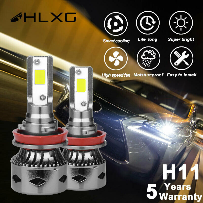 2X MINI H11 LED Headlight Kit Canbus Hi Low beams 120W 12000lm Cool white A9
