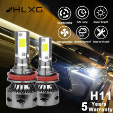 2X MINI H11 LED Headlight Kit Canbus Hi Low beams 120W 12000lm Cool white A9