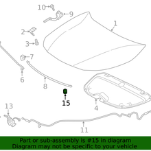 Genuine Toyota Hood Stop Buffer 53384-78010