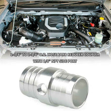 1-1/4" Hose With 1/8" NPT Steam Port Adapter LS Swap Coolant Top Radiator 1Pcs