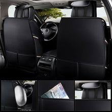 Car Seat Covers Luxury PU Leather 5-Seats Front+Rear Seat Cushions Four Seasons