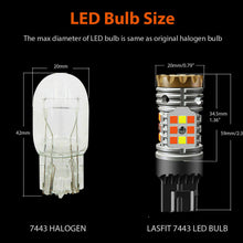 LASFIT 7443 7444 Front LED Turn Signal Light Blink Bulb for Toyota Nissan Honda