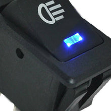 5x Car Auto Fog Light Rocker Toggle Switch Blue LED Dashboard Sales Kit Useful