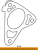 TOYOTA OEM 14-18 Corolla 1.8L-L4 Radiator-Thermostat Housing Gasket 1632637010
