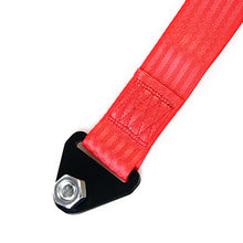 Red Sports High Strength Racing Tow Strap Set for Front Rear Bumper Towing Hook