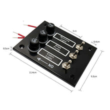1*3 Gang Fused Switch Panel For Boats Rv's 12 Volt Toggle Switch Panel w/Sticker