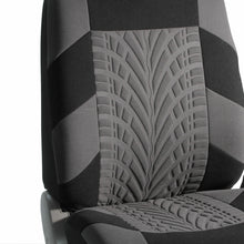 Car Seat Covers For Sedan SUV Truck Set Zipper Split Bench Gray Black