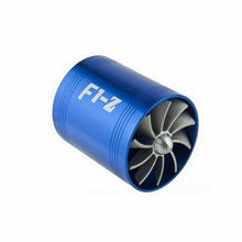 PDR F1-Z Car Double Air Intake Turbine Turbo SuperCharger Gas Fuel Saver Fan USA