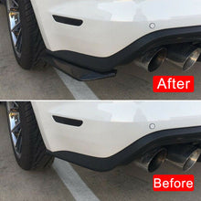 Polished Rear Bumper Lip Diffuser Splitter Canard Protector Cover Car Accessory