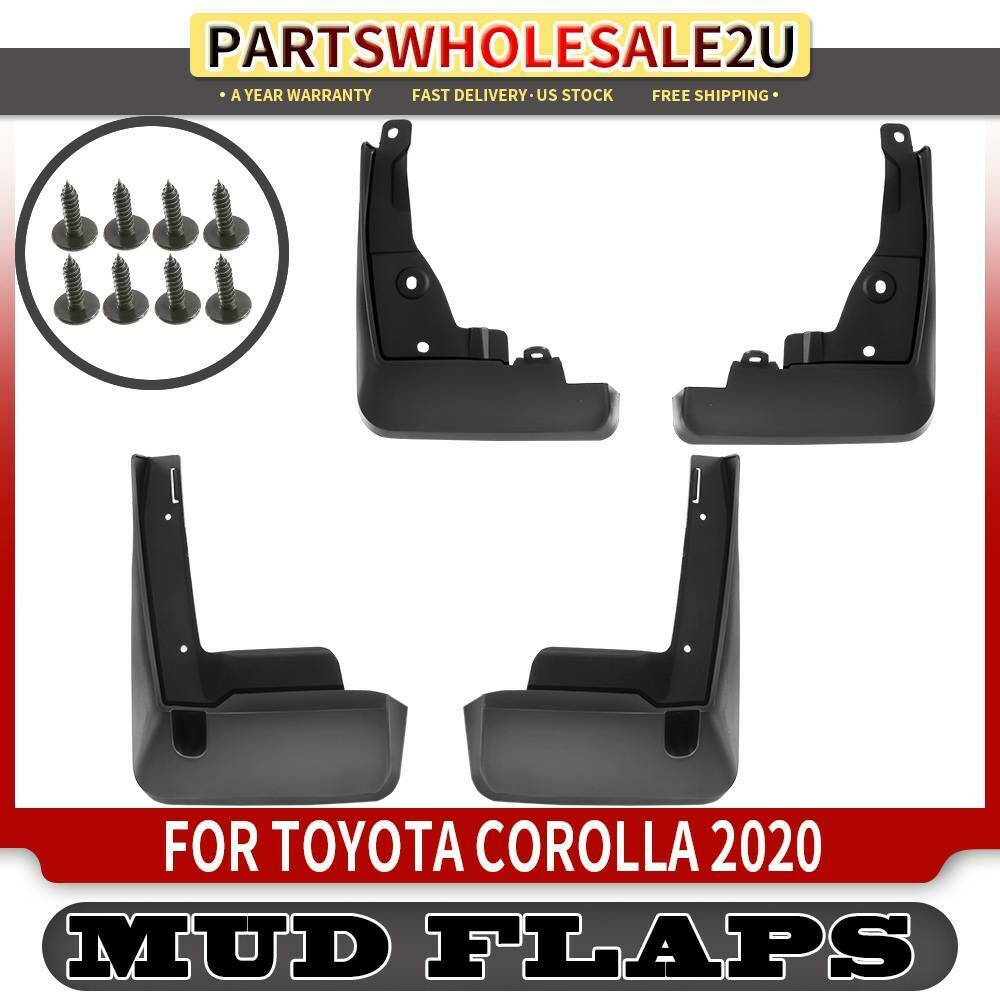 Splash Guards Mud Flaps Mudguards New Molded 4pcs for Toyota Corolla 2020 Sedan