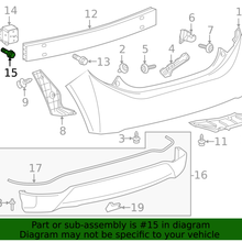 Genuine Toyota Bumper Impact Bar Bolt 90119-A0452