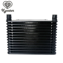 13 Row Oil Cooler BLACK AN10 Universal Mount Engine Transmission 10-AN cooling