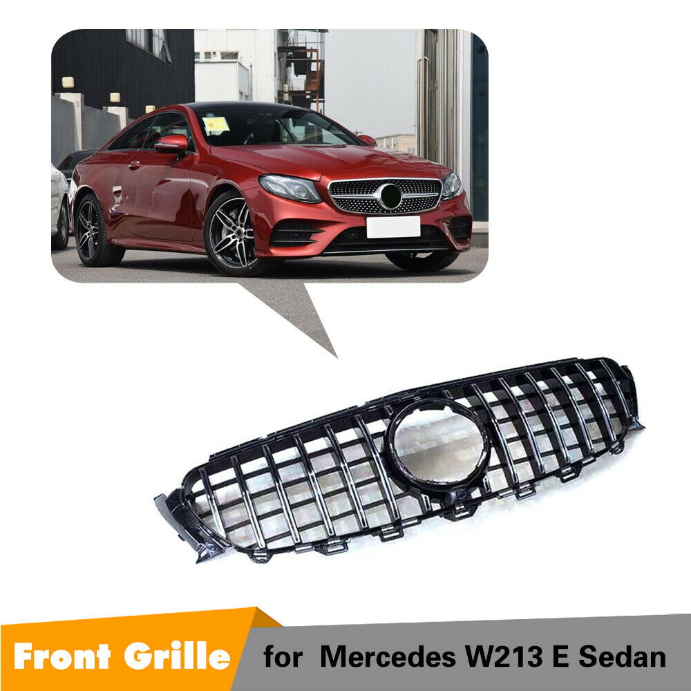 Car Front Grille Grill For Mercedes Benz W213 E Class 16-19 With Camera Hole