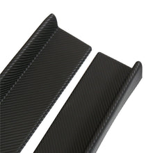 2x 74CM Car Side Skirt Splitter Addon Diffuser Wing Carbon Fiber Look Drill USA