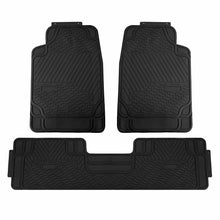 Full Interior Set Black Seat Covers Auto Car w/ Black All Weather Floor Mats