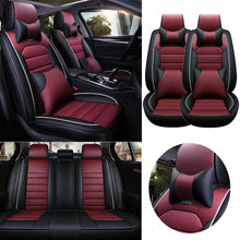 Universal PU Leather Car Seat Covers Auto Protector Set Cushion Comfort Interior