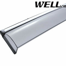 WellVisors For 14-UP Nissan Rouge CHROME TRIM Side Window Visors Rain Deflectors