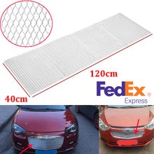 Universal Aluminium Racing Hexagon Grille Net Car Body Bumper Mesh Vent Silver