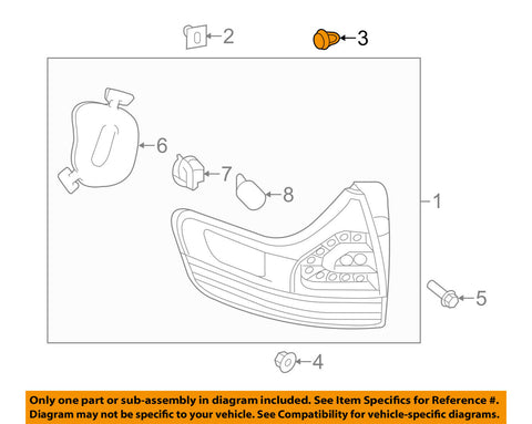 TOYOTA OEM Taillight Tail Light-Rear-Combo Lamp Assembly Guide 8149660010