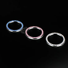 1pcs Car Engine Start Stop Ring Push Button Knob Key Switch Ring Crystal Decor T
