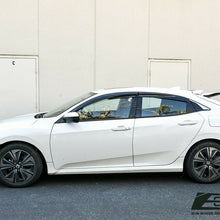 Mugen Style Smoke Tinted Side Vent Window Visors For 16-Up Honda Civic Hatchback
